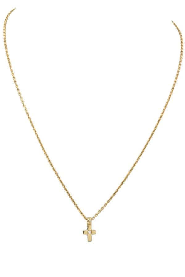 COLLIER CROIX DIAMANT — vue 1