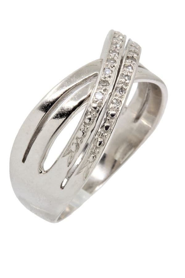 BAGUE ENTRELACÉE DIAMANTS — vue 6