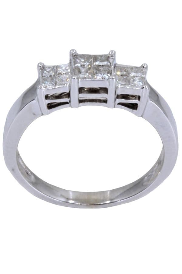 BAGUE JARRETIÈRE MODERNE DIAMANTS — vue 1