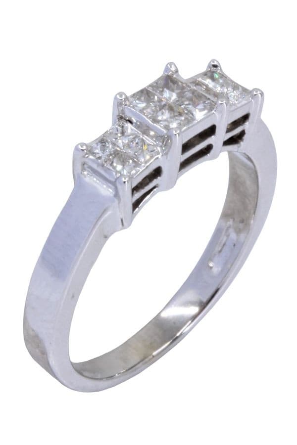 BAGUE JARRETIÈRE MODERNE DIAMANTS — vue 3