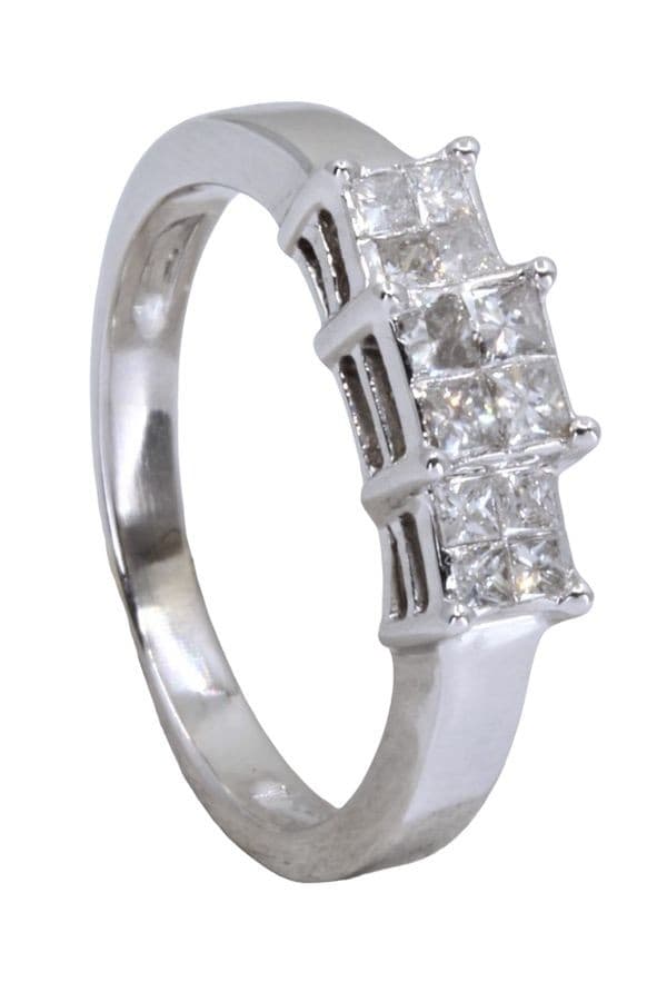 BAGUE JARRETIÈRE MODERNE DIAMANTS — vue 5