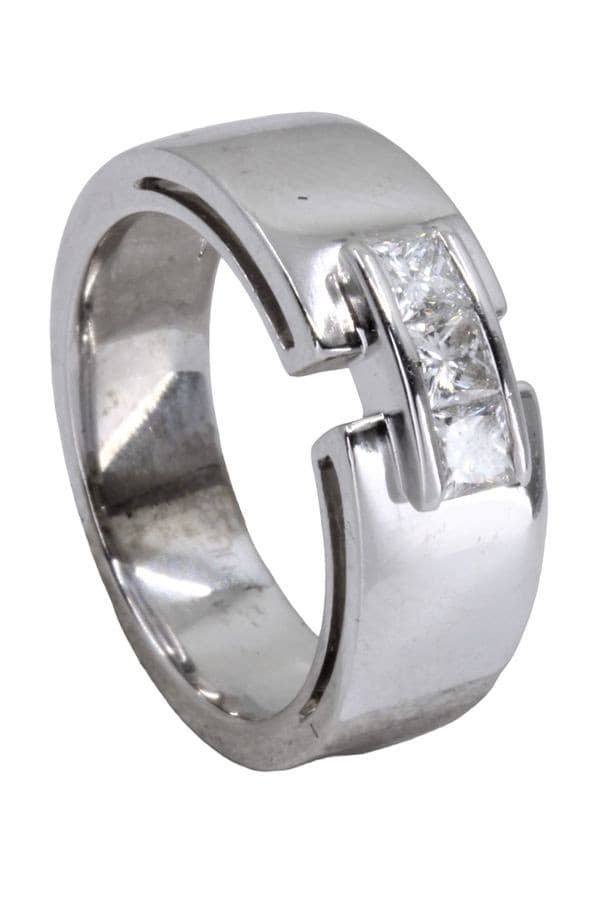 BAGUE LIEN DIAMANTS PRINCESSES — vue 5