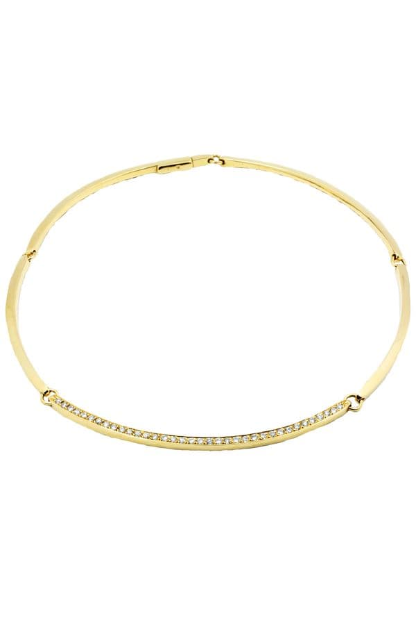 COLLIER SEMI-RIGIDE DIAMANTS — vue 1