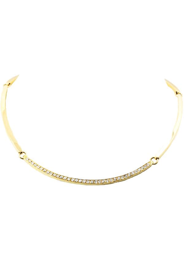COLLIER SEMI-RIGIDE DIAMANTS — vue 3