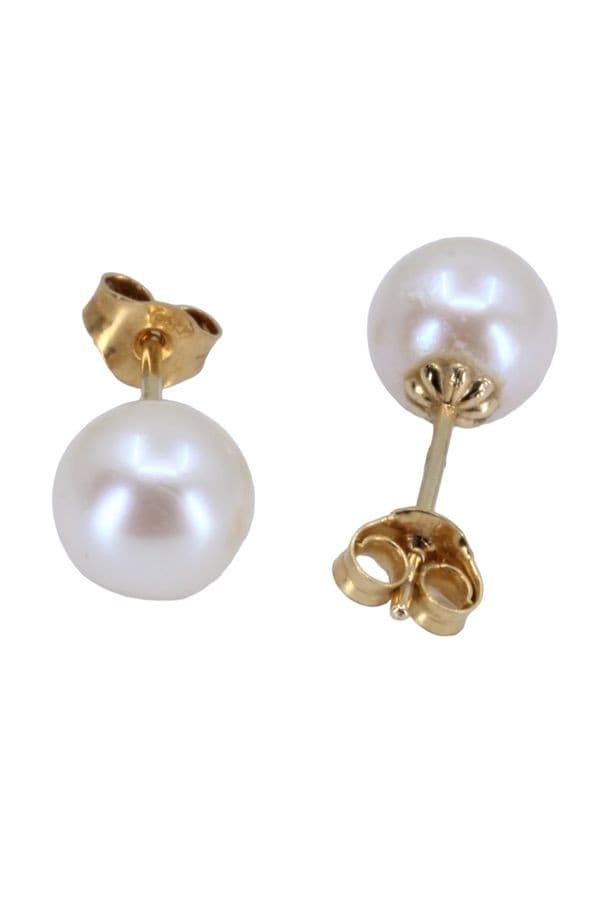 BOUCLES D'OREILLES CLOUS PERLES — vue 3