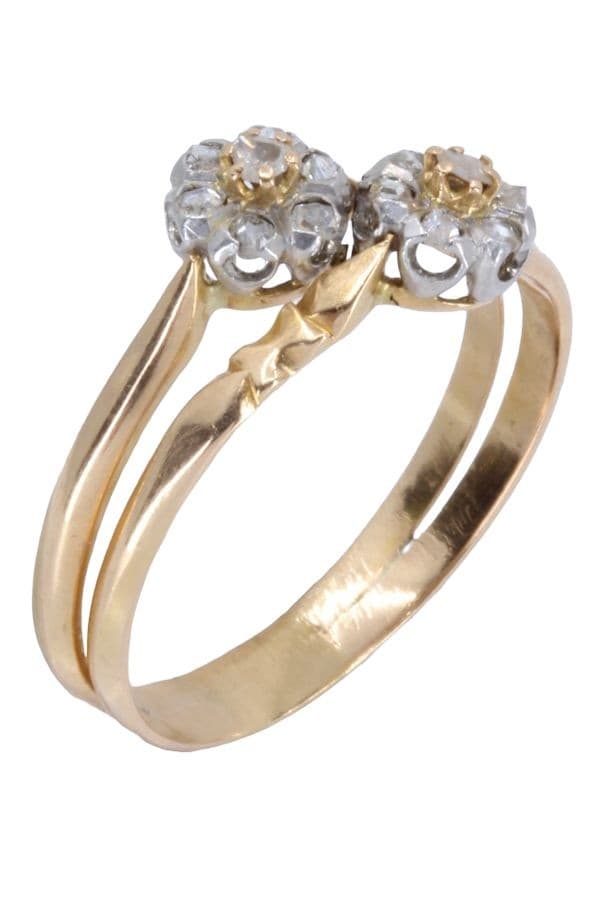 BAGUE DIAMANTS NAPOLÉON III — vue 3