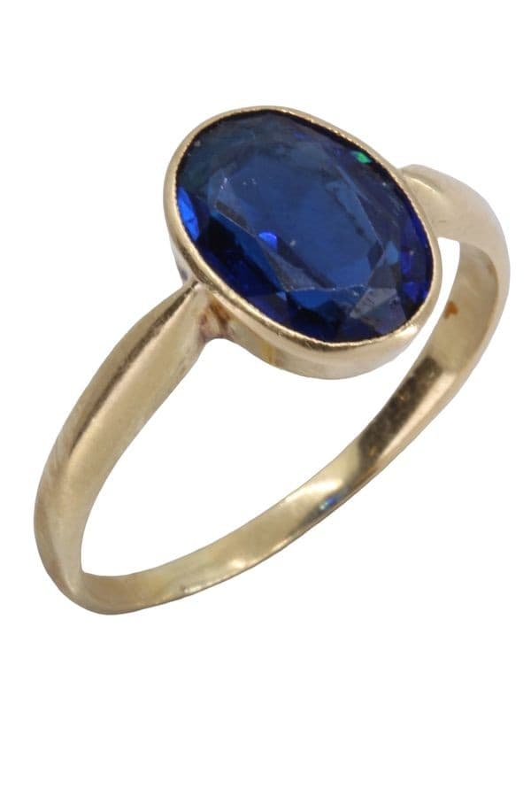 BAGUE ANCIENNE SAPHIR — vue 4