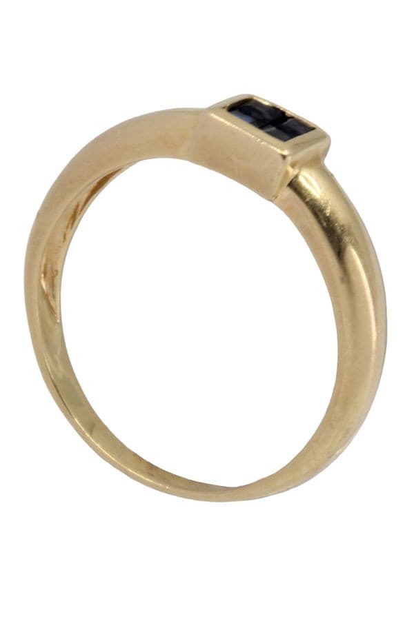 BAGUE MODERNE SAPHIRS — vue 4