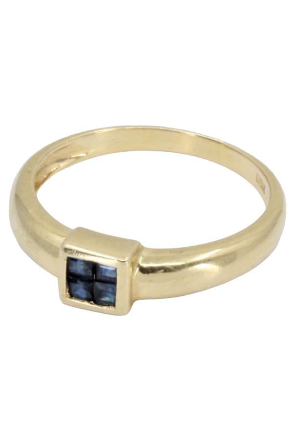 BAGUE MODERNE SAPHIRS — vue 6