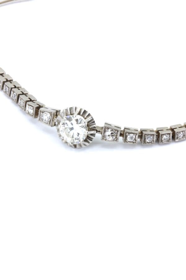 BRACELET ARTICULÉ ART DÉCO DIAMANTS — vue 2