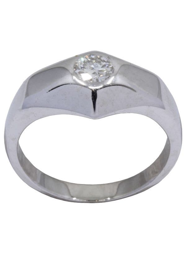SOLITAIRE DIAMANT 0.44 CARAT — vue 1