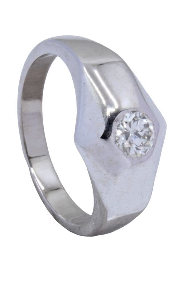 SOLITAIRE DIAMANT 0.44 CARAT — vue 4
