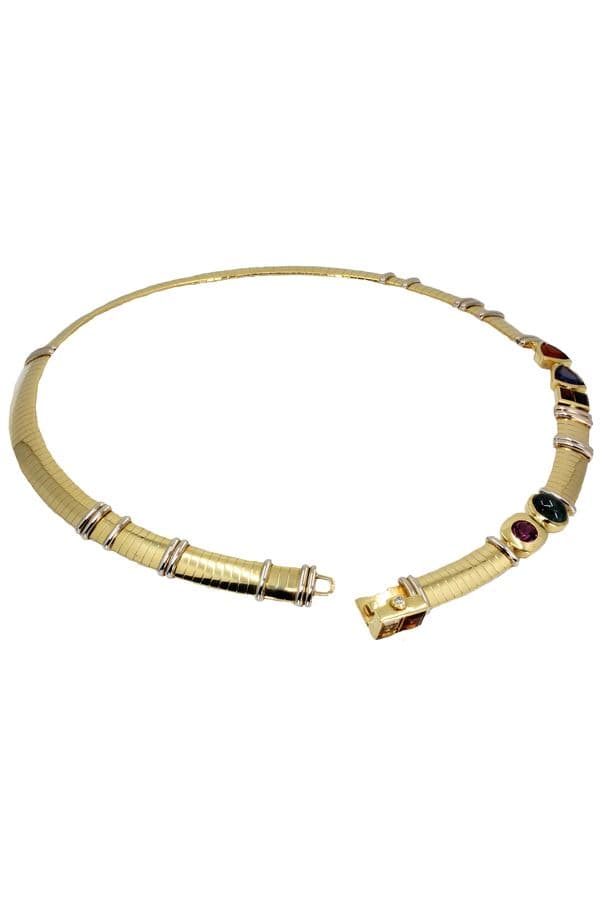 COLLIER PIERRES FINES OMÉGA — vue 2