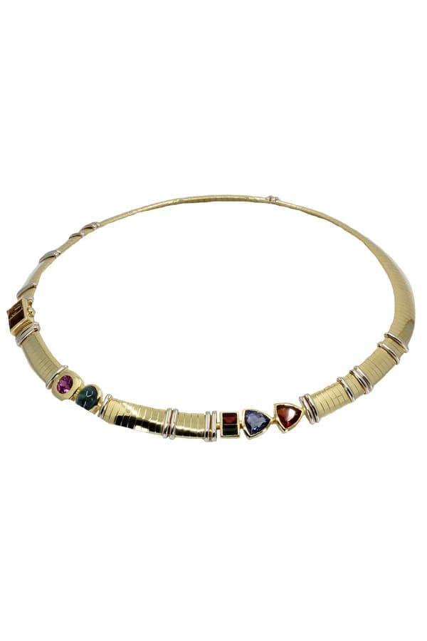 COLLIER PIERRES FINES OMÉGA — vue 3