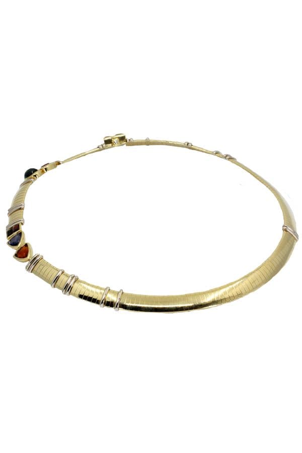 COLLIER PIERRES FINES OMÉGA — vue 4