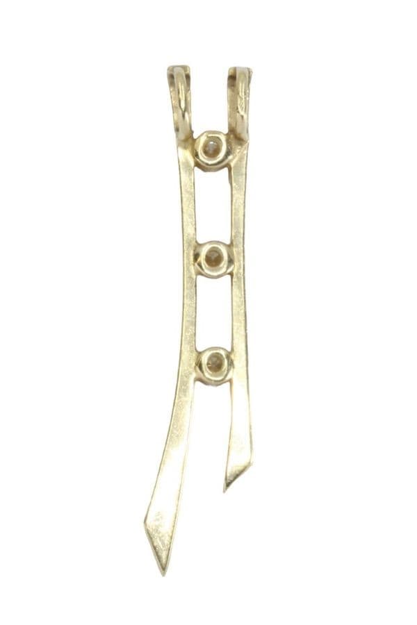 PENDENTIF TRILOGIE DIAMANTS — vue 3