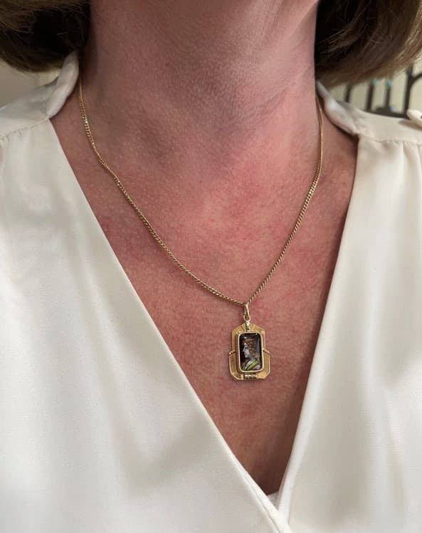 PENDENTIF ÉMAIL DE LIMOGES — vue 2