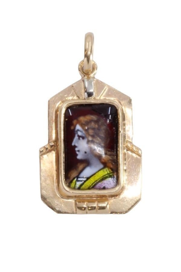 PENDENTIF ÉMAIL DE LIMOGES — vue 1