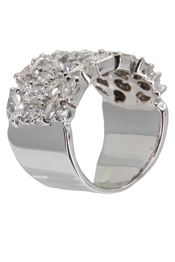 BAGUE COMPOSITION DIAMANTS — vue 5