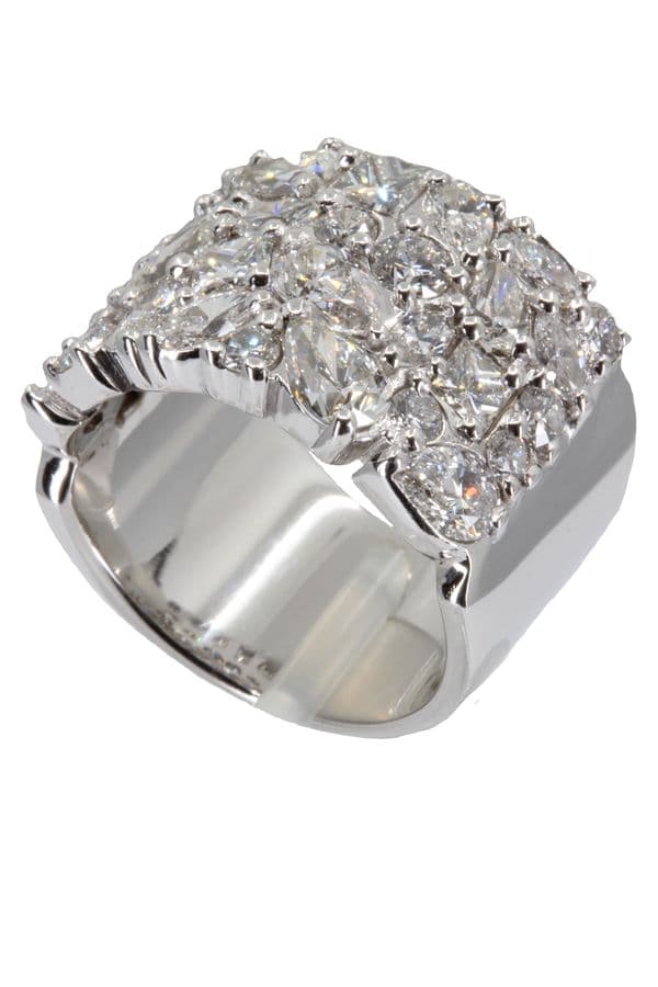 BAGUE COMPOSITION DIAMANTS — vue 6
