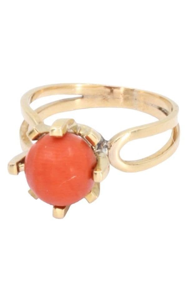 BAGUE PERLE DE CORAIL — vue 3