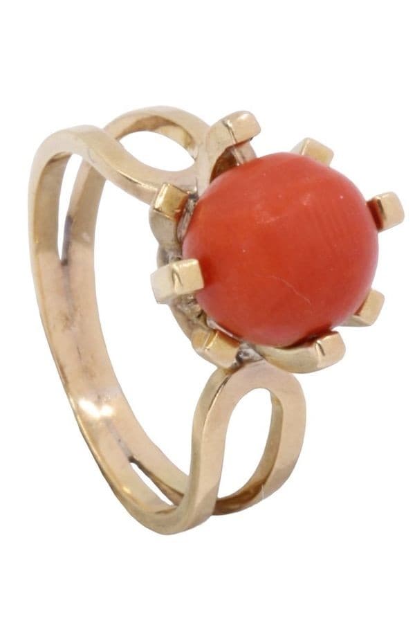 BAGUE PERLE DE CORAIL — vue 4