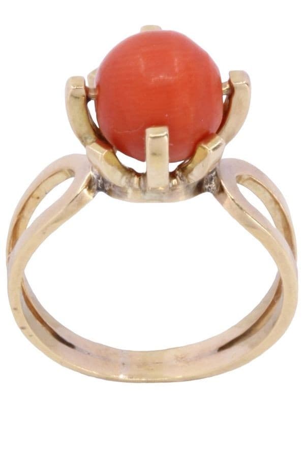 BAGUE PERLE DE CORAIL — vue 1