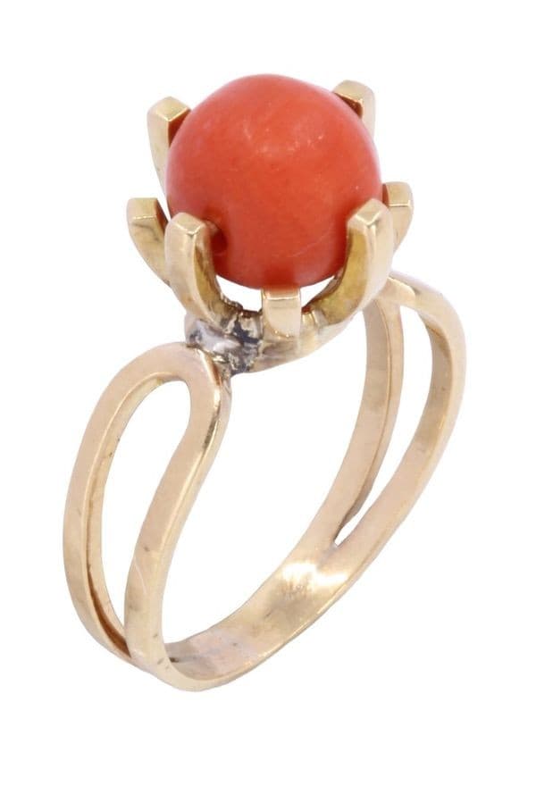 BAGUE PERLE DE CORAIL — vue 5