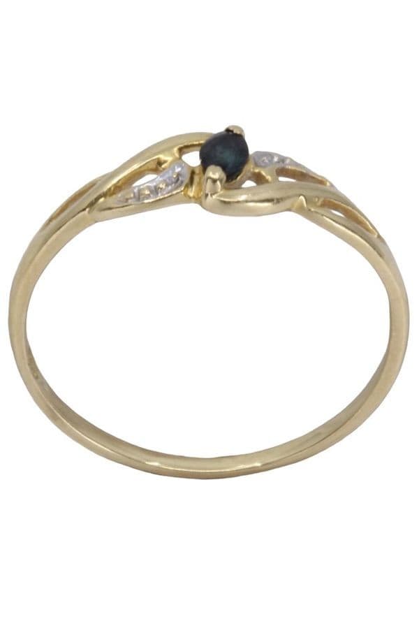BAGUE MODERNE SAPHIR — vue 1