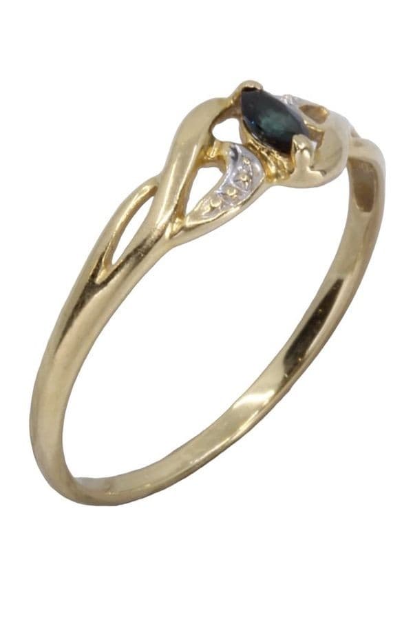 BAGUE MODERNE SAPHIR — vue 4