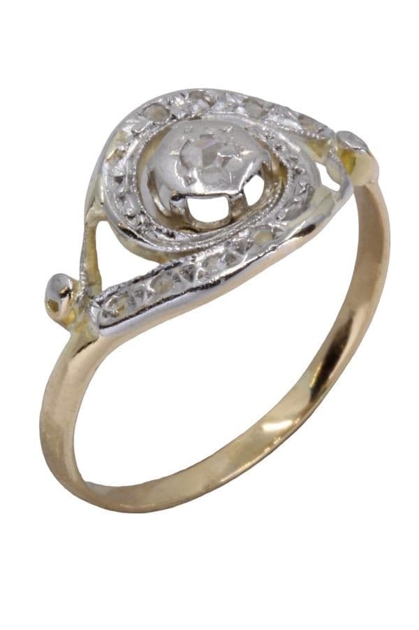 BAGUE TOURBILLON DIAMANTS ART-NOUVEAU — vue 4