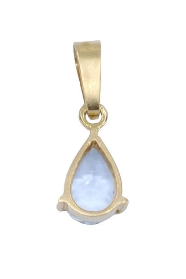 PENDENTIF MODERNE AIGUE-MARINE — vue 3