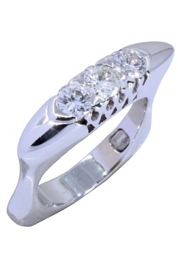 BAGUE  JARRETIÈRE MODERNE DIAMANTS — vue 4