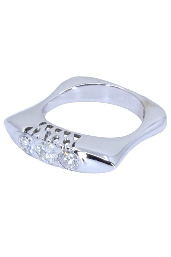BAGUE  JARRETIÈRE MODERNE DIAMANTS — vue 3