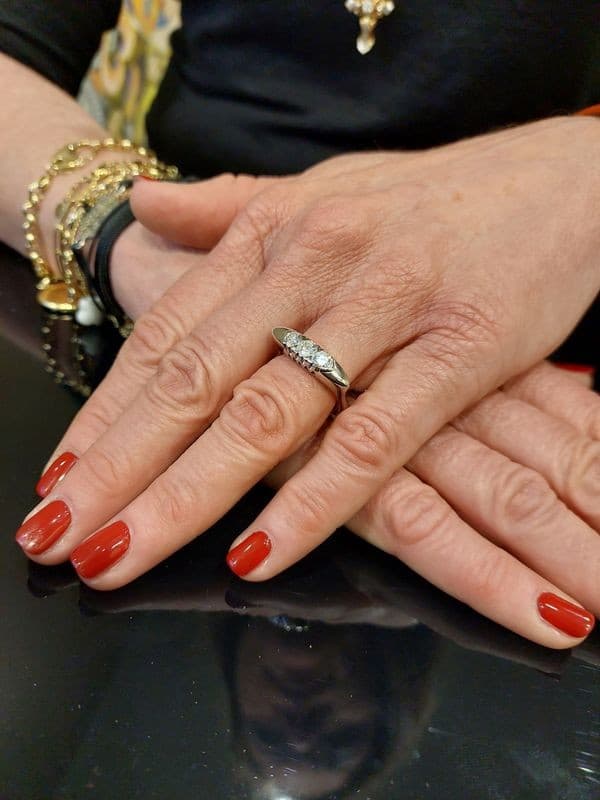 BAGUE  JARRETIÈRE MODERNE DIAMANTS — vue 2