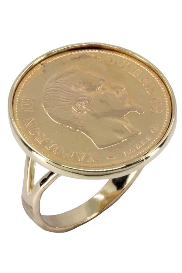 BAGUE PIÈCE 10 FRANCS NAPOLÉON III — vue 3
