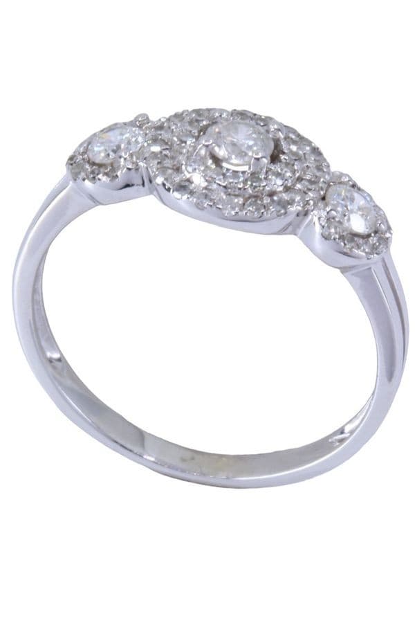 BAGUE MODERNE DIAMANTS — vue 5