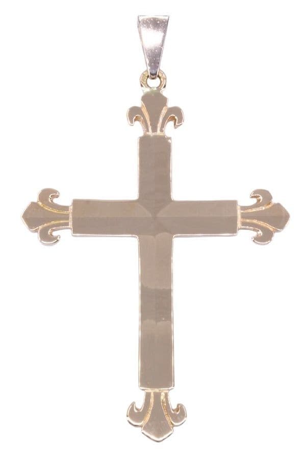 CROIX ANCIENNE FLEUR DE LYS — vue 3