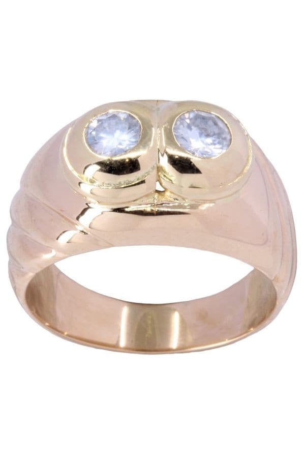 BAGUE JONC MODERNE DIAMANTS