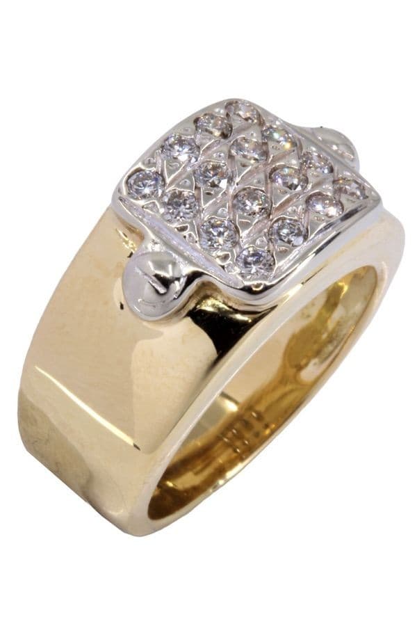 BAGUE PAVAGE DIAMANTS — vue 4