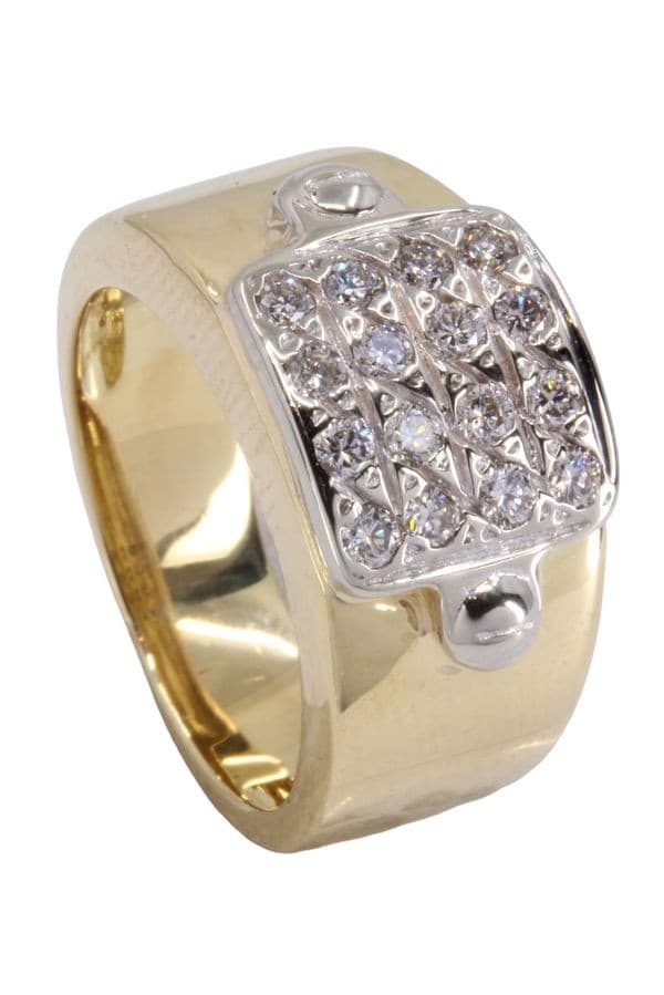BAGUE PAVAGE DIAMANTS — vue 5