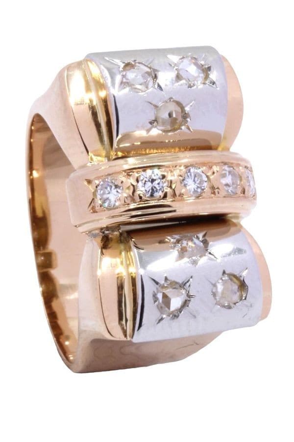 BAGUE TANK DIAMANTS — vue 5