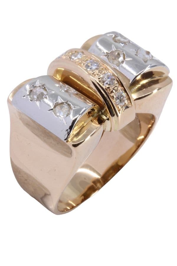 BAGUE TANK DIAMANTS — vue 4