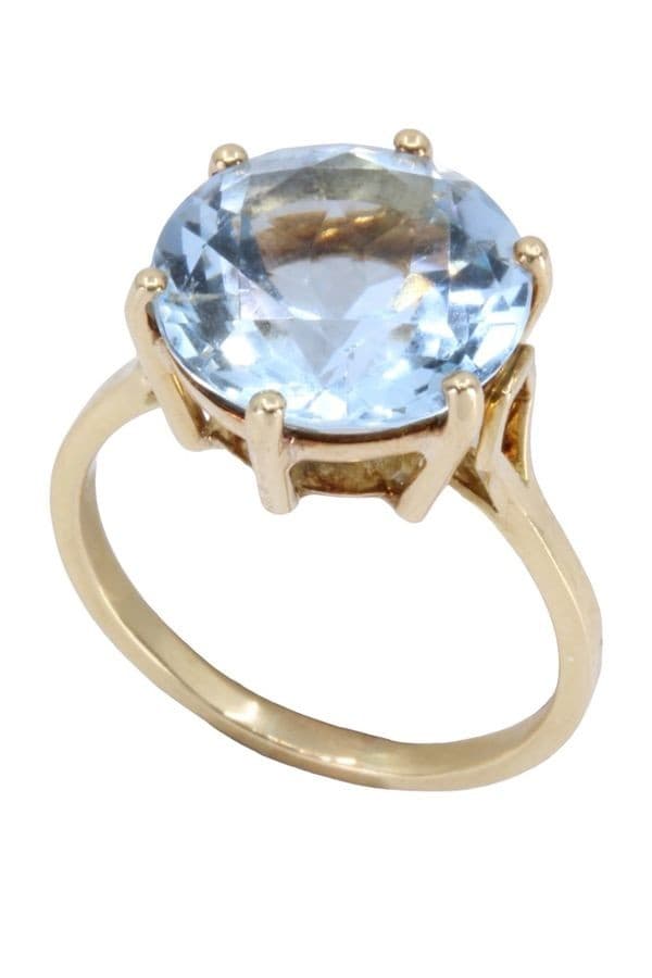 BAGUE MODERNE AIGUE-MARINE — vue 4