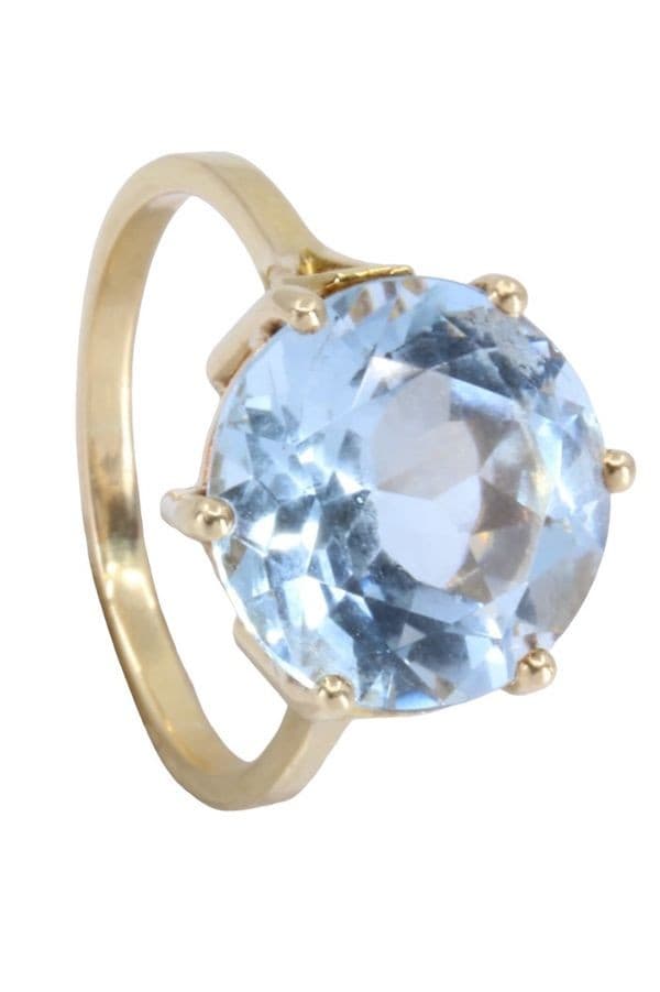 BAGUE MODERNE AIGUE-MARINE — vue 5