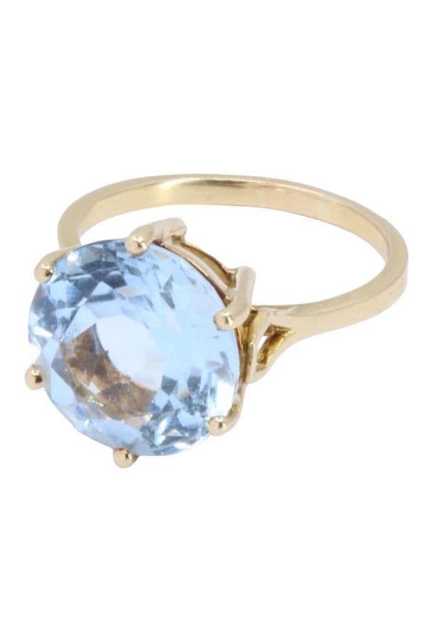BAGUE MODERNE AIGUE-MARINE — vue 6