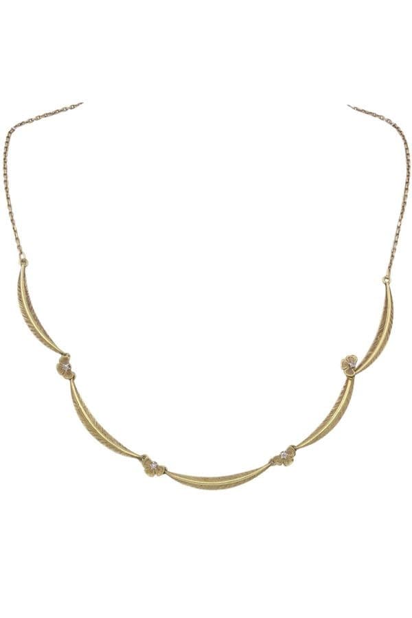 COLLIER COLLERETTE ANCIEN DIAMANTS — vue 1