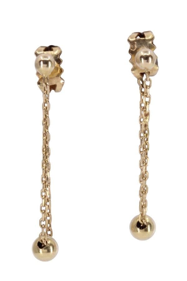 BOUCLES D'OREILLES PENDANTES BOULES — vue 1