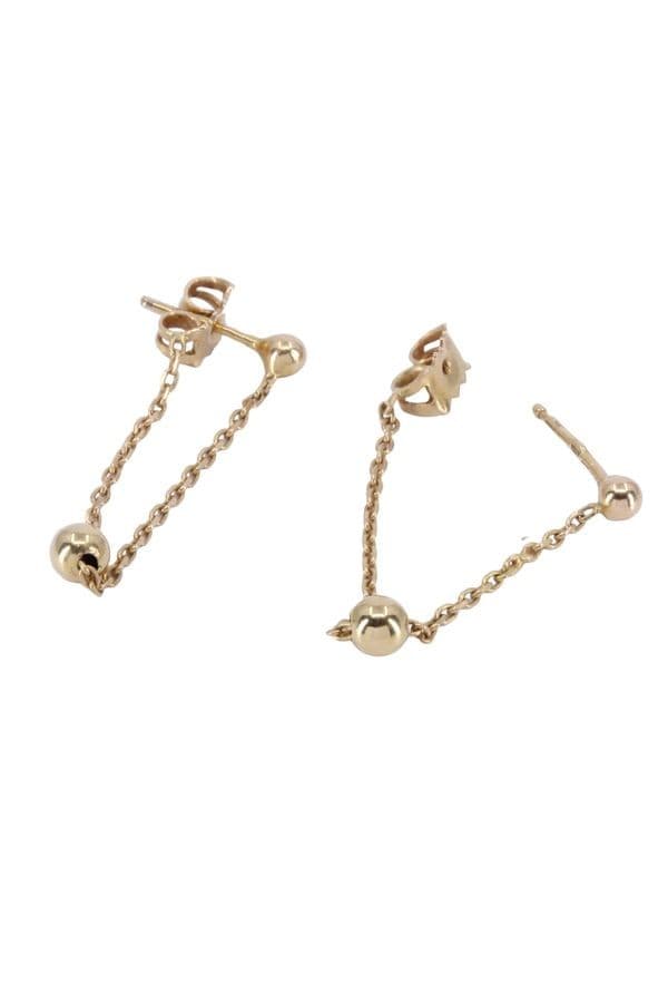 BOUCLES D'OREILLES PENDANTES BOULES — vue 3