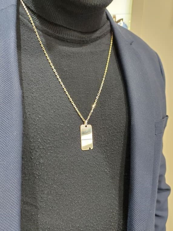 PENDENTIF PLAQUE — vue 2